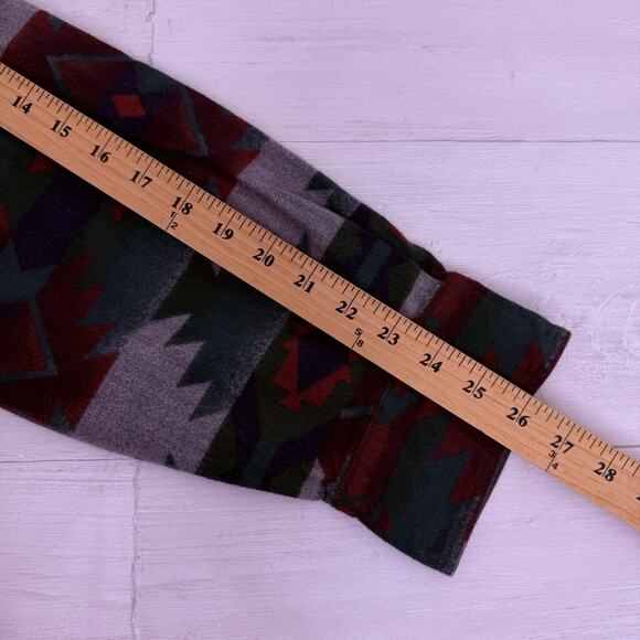 Cabelas Chamois Flannel Button Shirt Men 3XL Tall Southwestern Aztec Long Sleeve - Picture 12 of 14